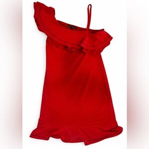 White House Black Market Vibrant Red Top Size Large